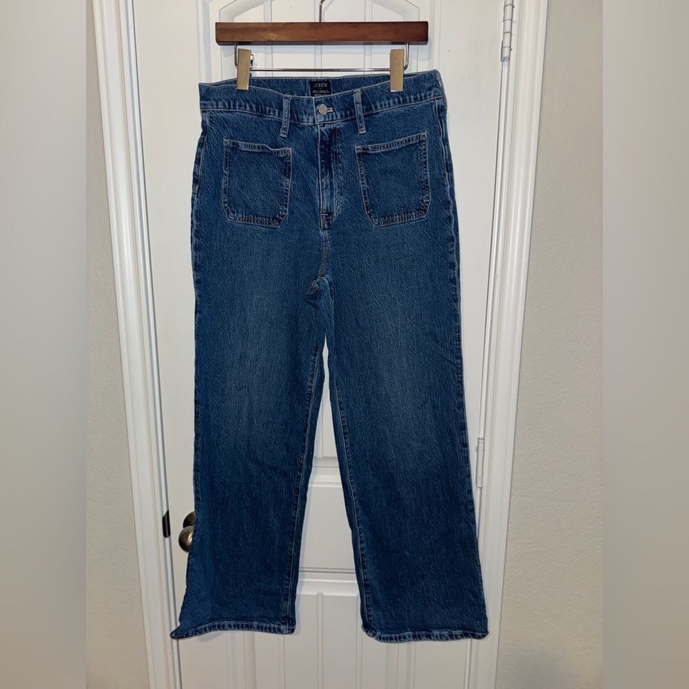 J.‎ Crew Straight Leg Blue Jeans full length wide leg